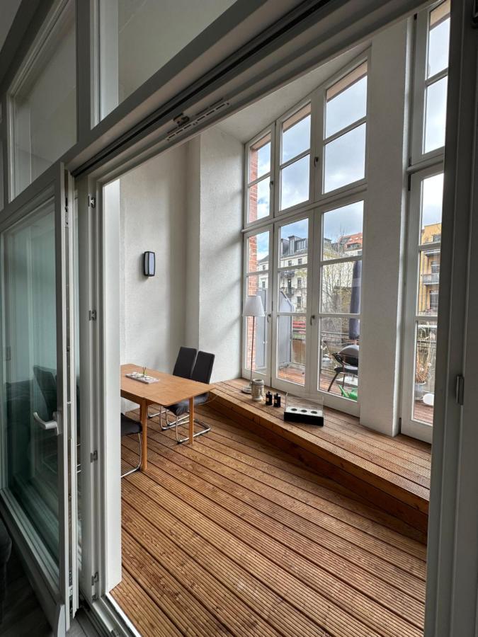 Relax-Wohnung Mit Balkon Ueber Die Weisse Elster Leipzig Extérieur photo