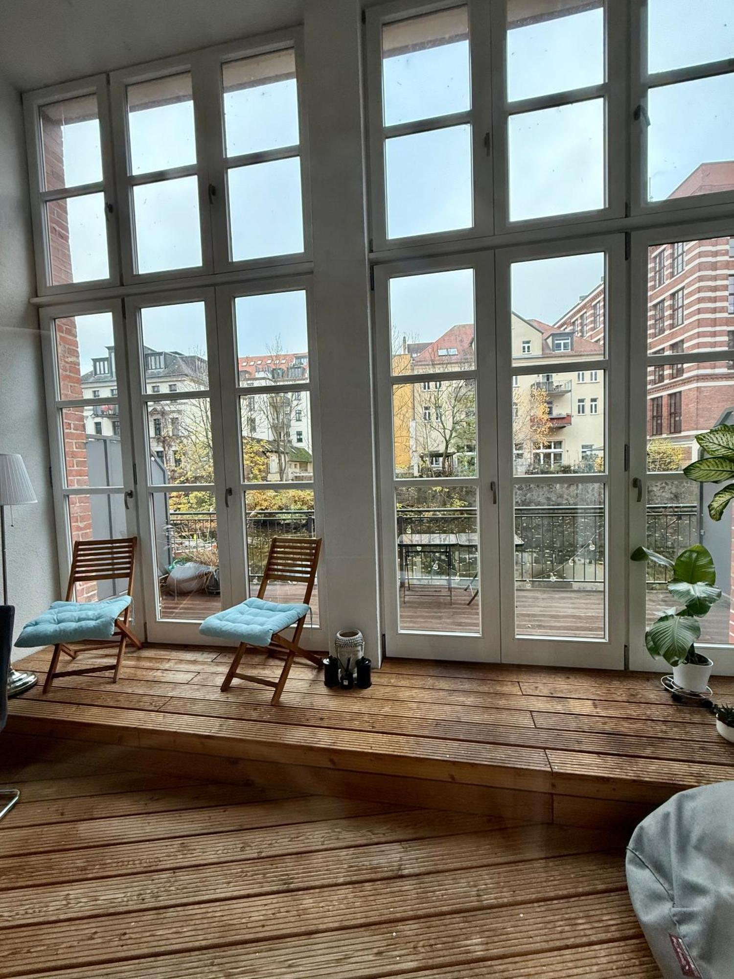 Relax-Wohnung Mit Balkon Ueber Die Weisse Elster Leipzig Extérieur photo